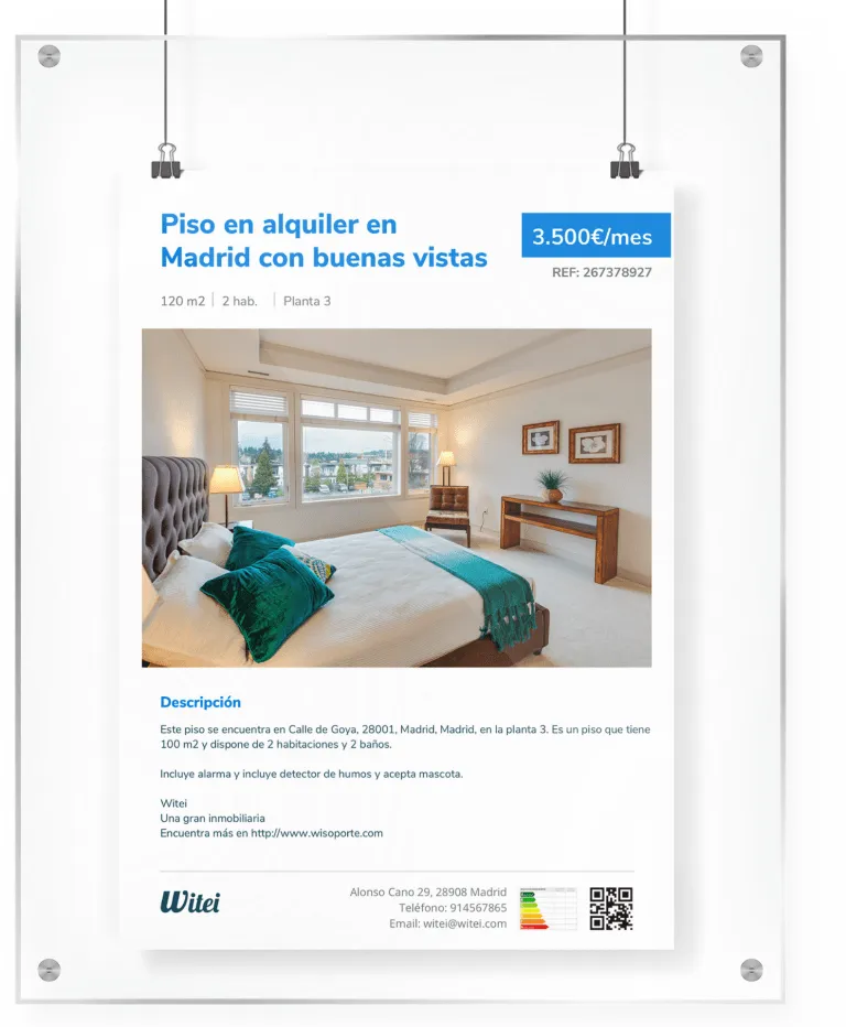 Window display posters generated with Witei