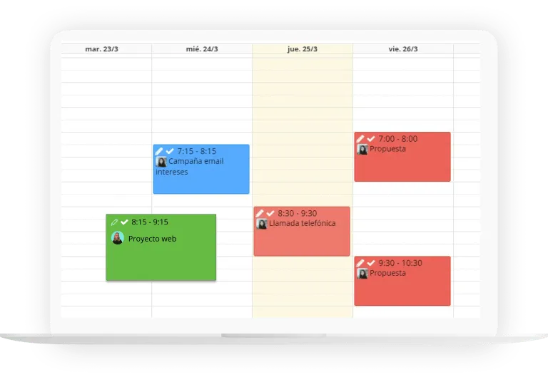 Agenda de visitas en Witei CRM