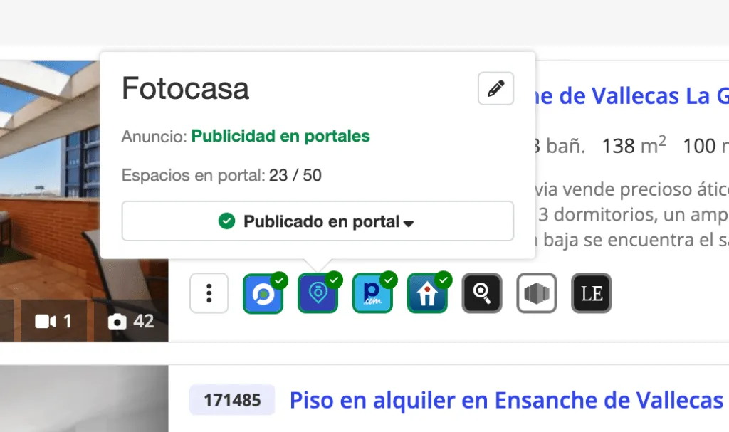 Real estate portals integrated with Witei