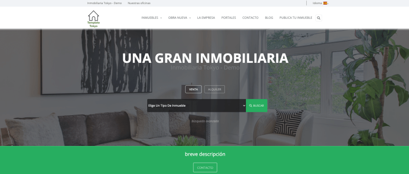 Diseño web inmobiliaria de Witei Tokyo