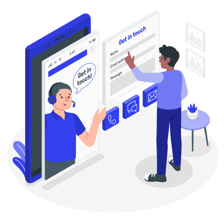 Dibujo de mantener el contacto con cliente en servicio postventa