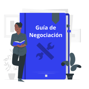 dibujo de guía de técnicas de negociación inmobiliaria