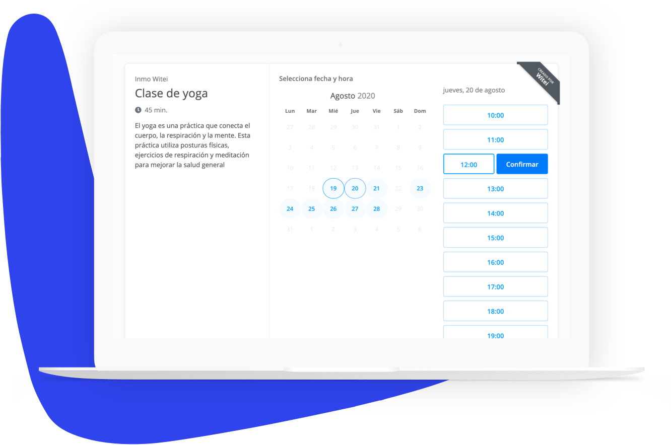 Witei CRM appointment calendar