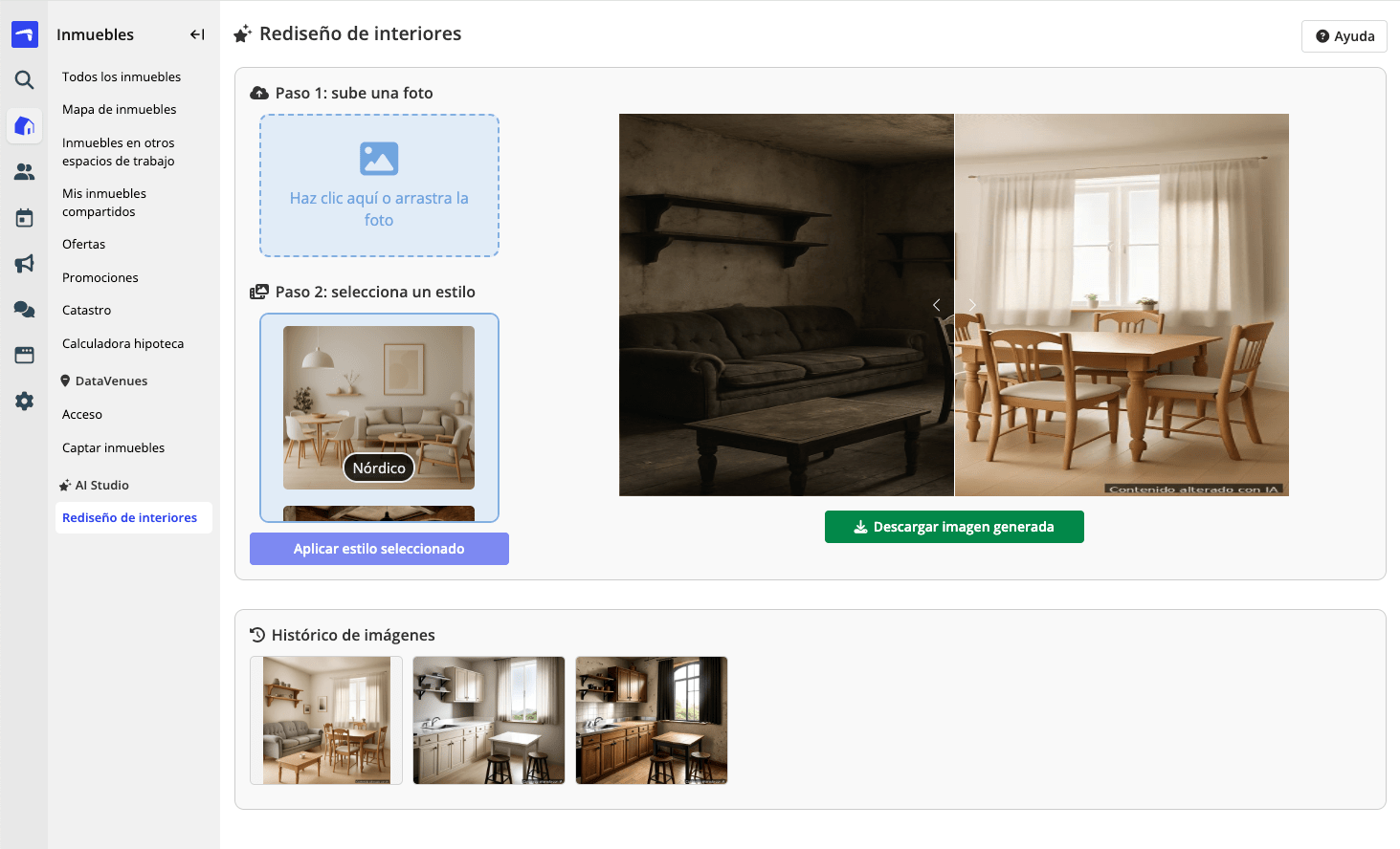 Herramienta Home Staging Virtual con Inteligencia Artificial