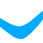 ejemplo de boomerang azul claro